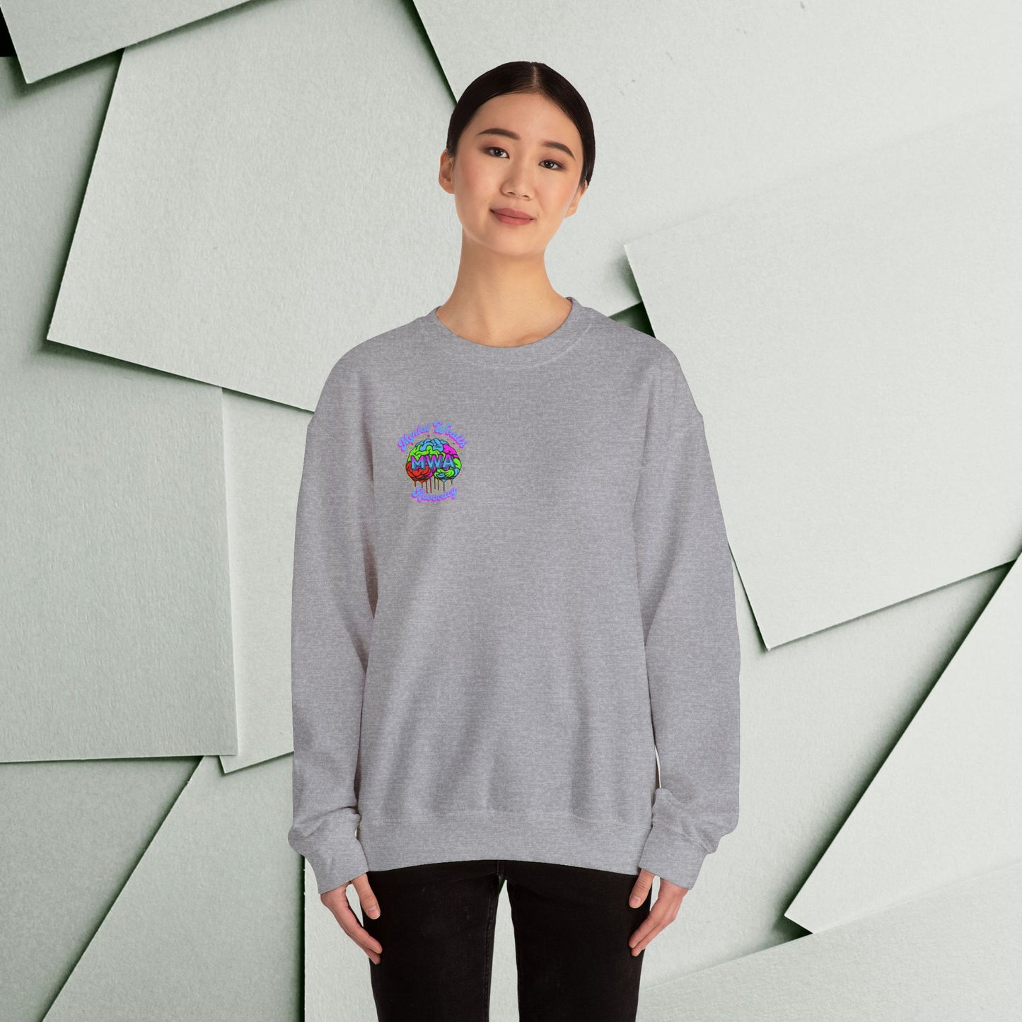 Mind Over Matter Unisex Heavy Blend™ Crewneck Sweatshirt - Motivational Cozy Apparel