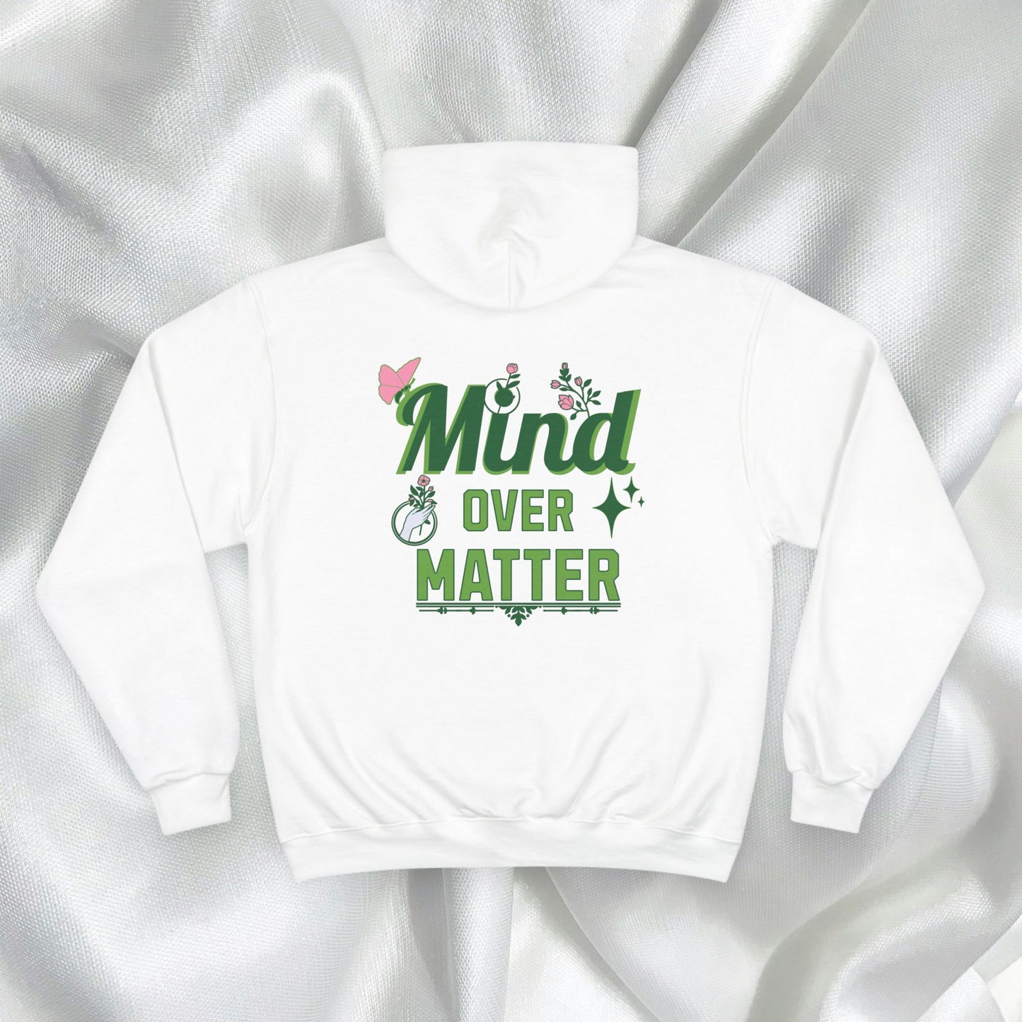 Mind Over Matter Champion Hoodie - Motivational Black Hoodie