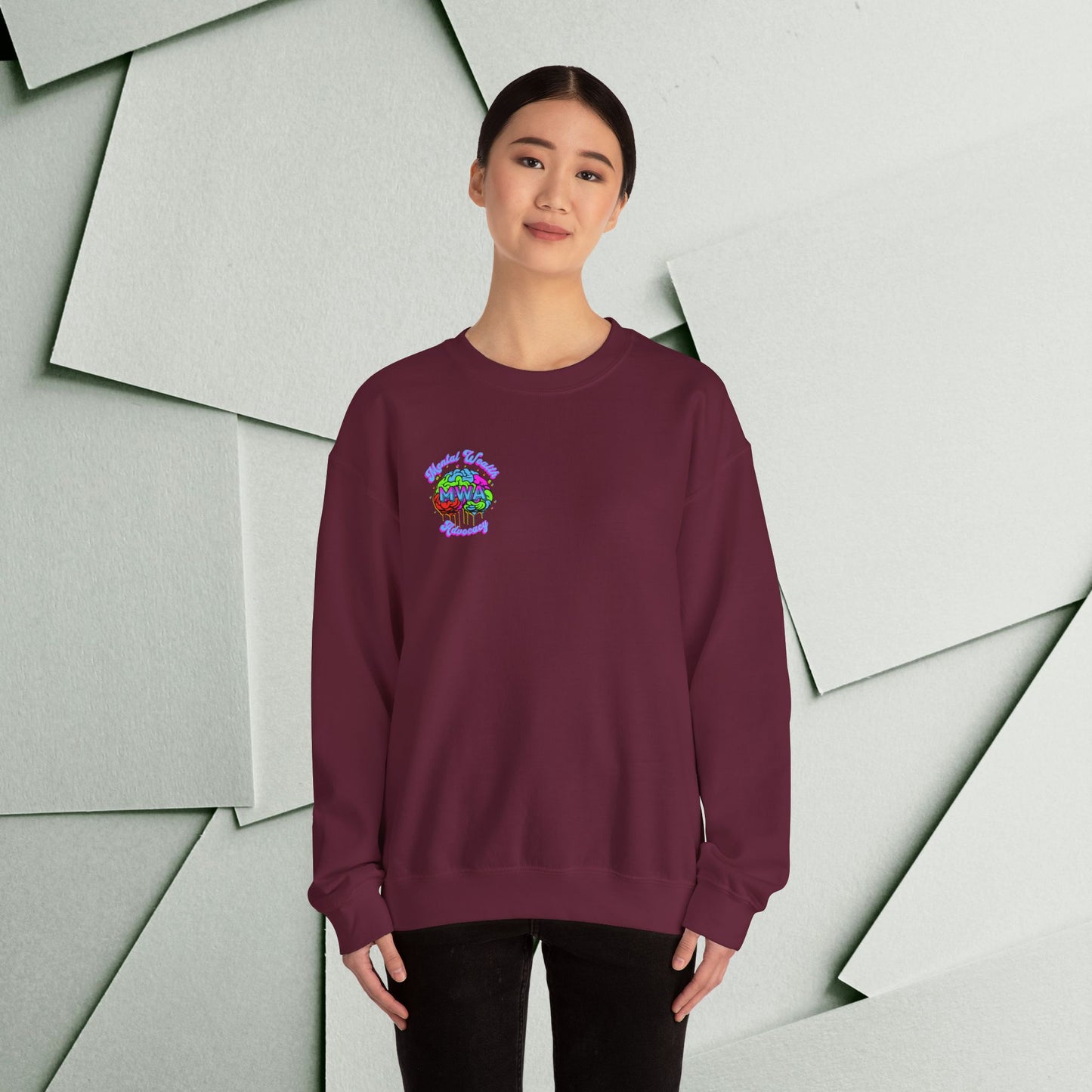 Mind Over Matter Unisex Heavy Blend™ Crewneck Sweatshirt - Motivational Cozy Apparel