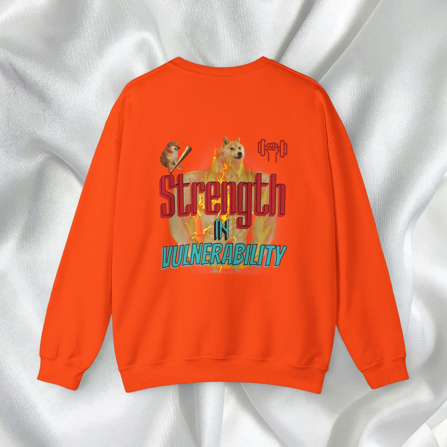 Strength In Vulnerability Unisex Crewneck Sweatshirt Meme Style - Embrace Vulnerability