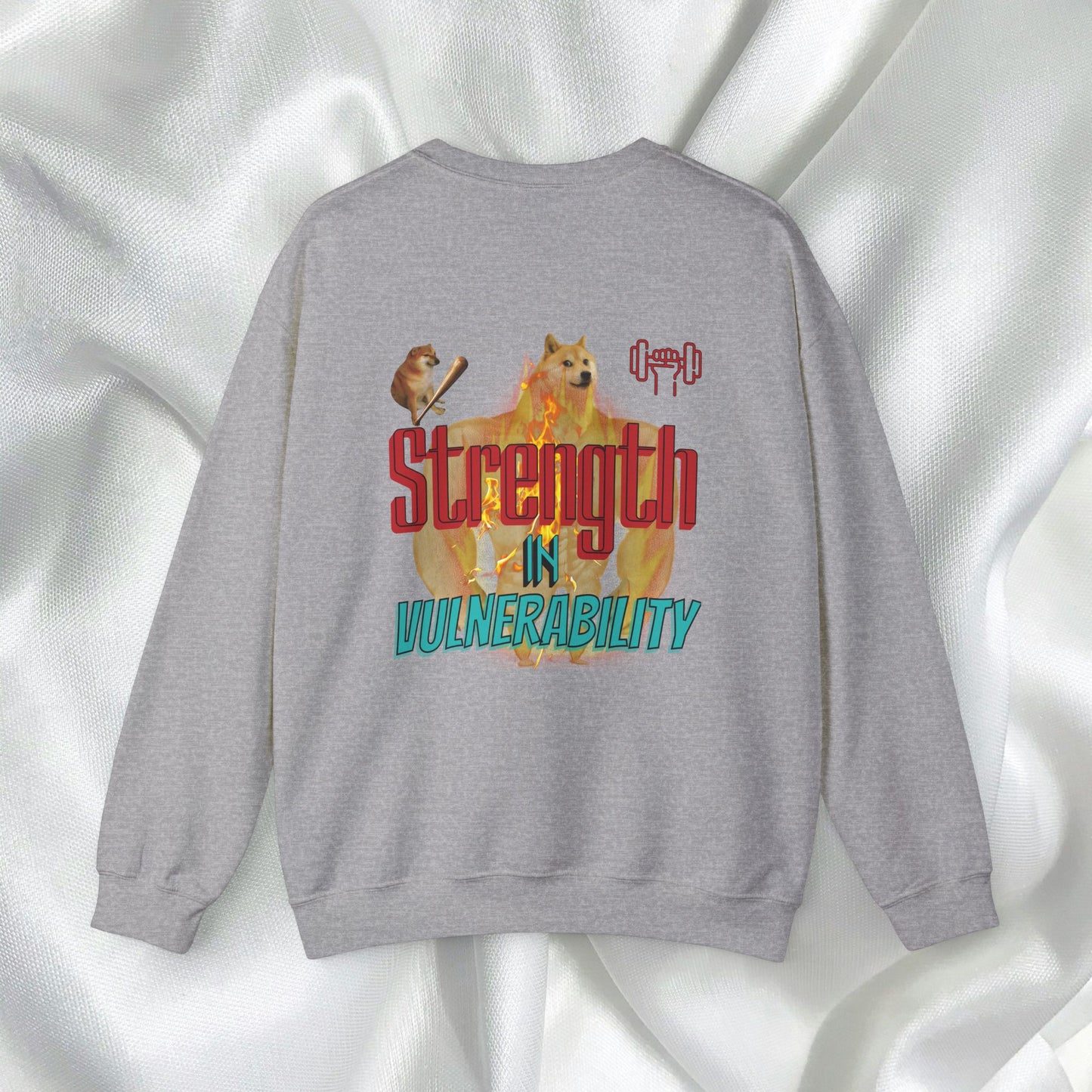 Strength In Vulnerability Unisex Crewneck Sweatshirt Meme Style - Embrace Vulnerability