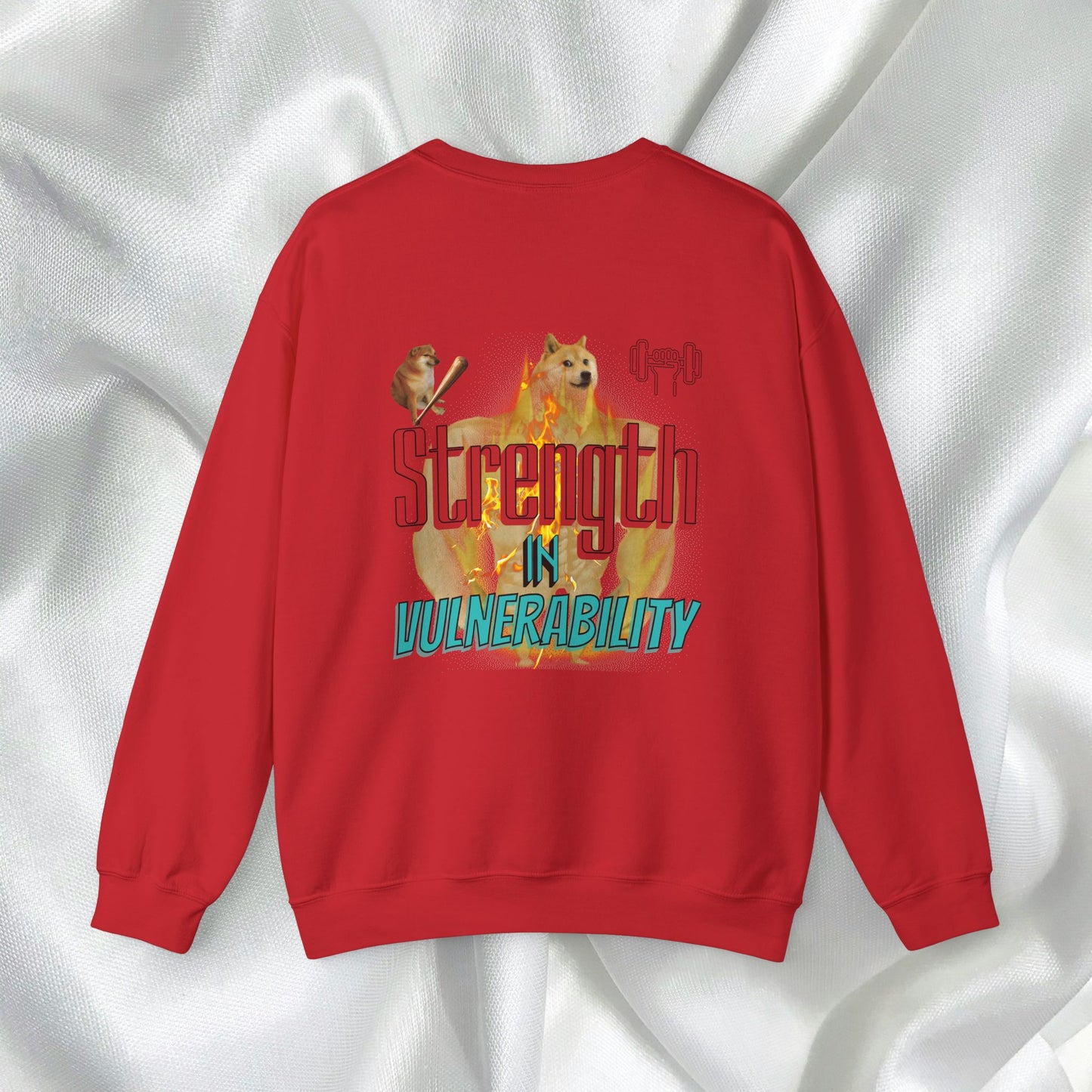 Strength In Vulnerability Unisex Crewneck Sweatshirt Meme Style - Embrace Vulnerability