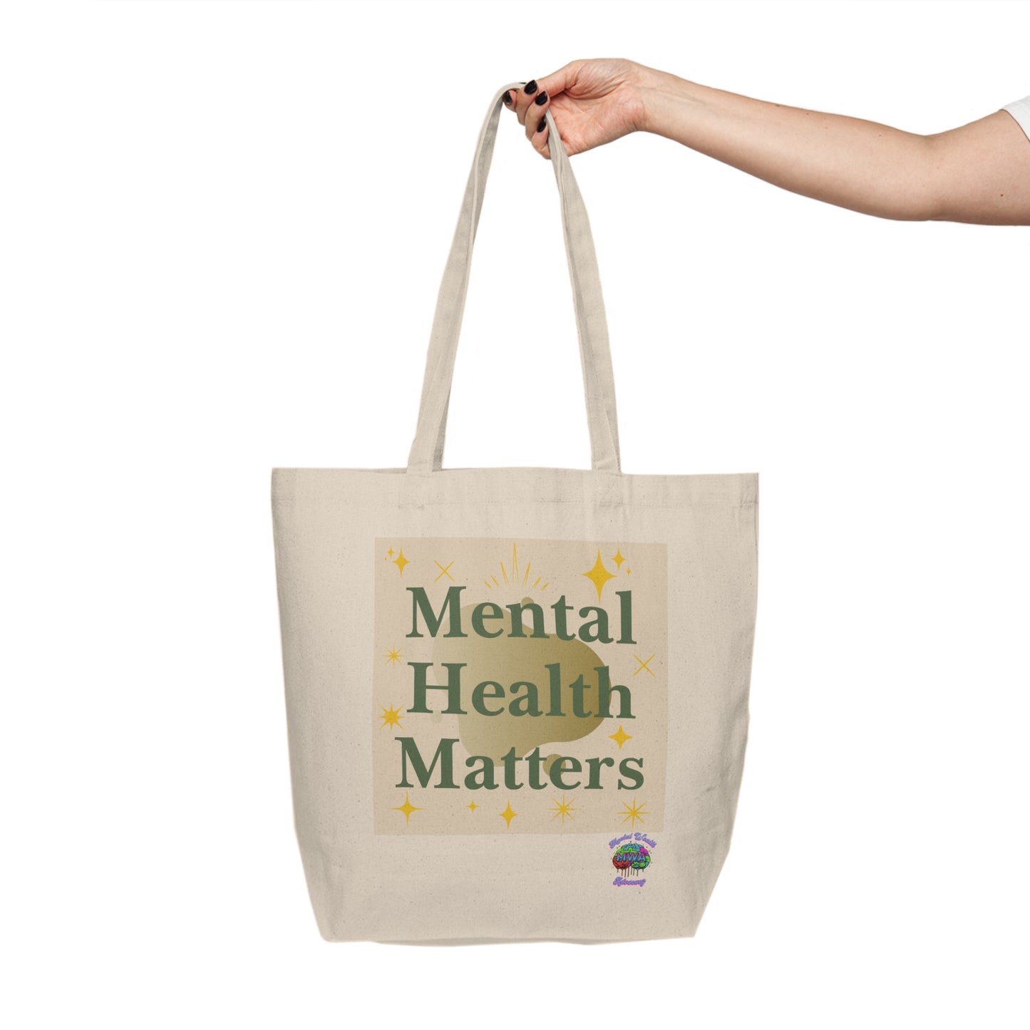 Mental Health Matters Tote Bag – Canvas Advocacy Edition