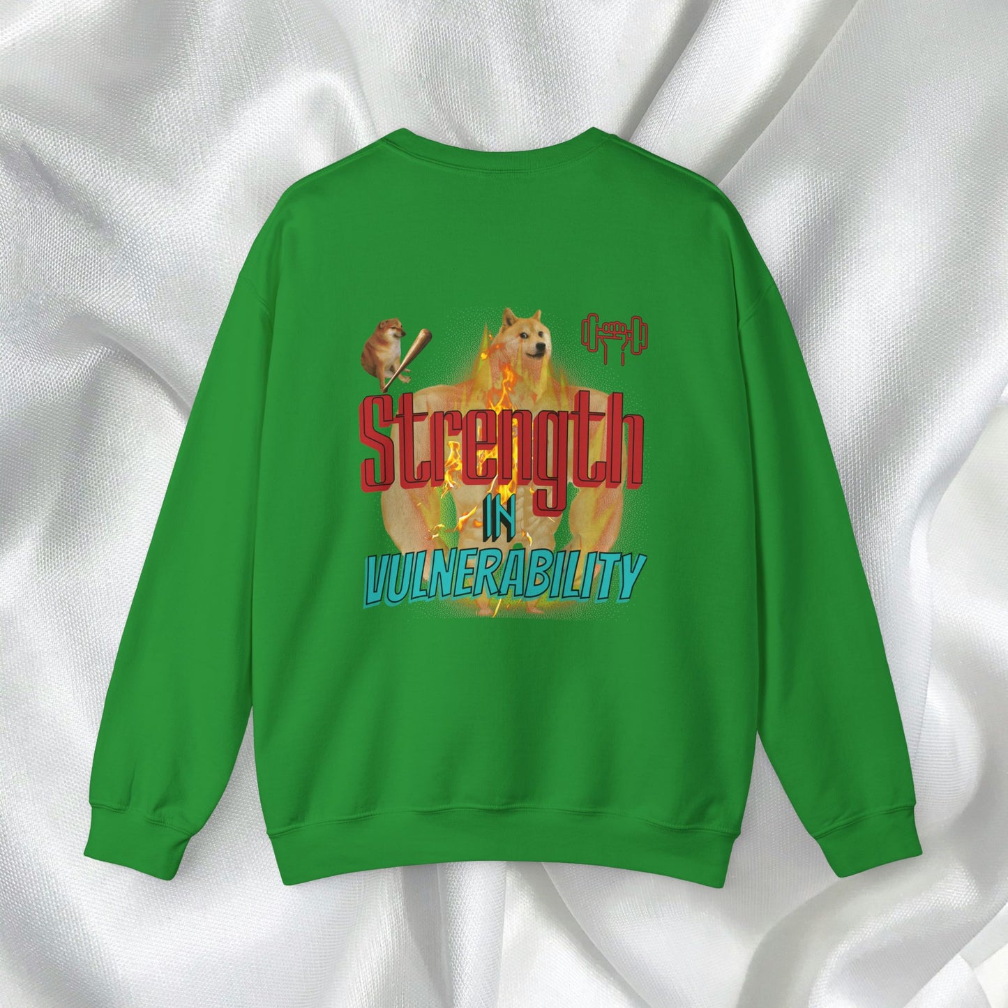 Strength In Vulnerability Unisex Crewneck Sweatshirt Meme Style - Embrace Vulnerability