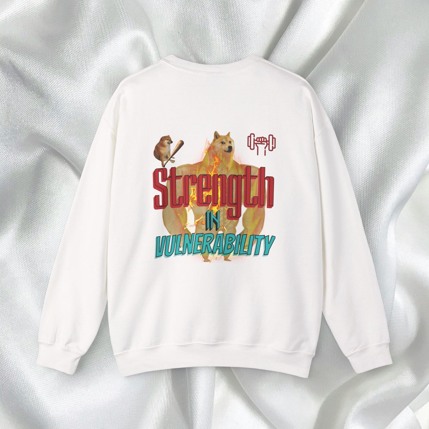 Strength In Vulnerability Unisex Crewneck Sweatshirt Meme Style - Embrace Vulnerability