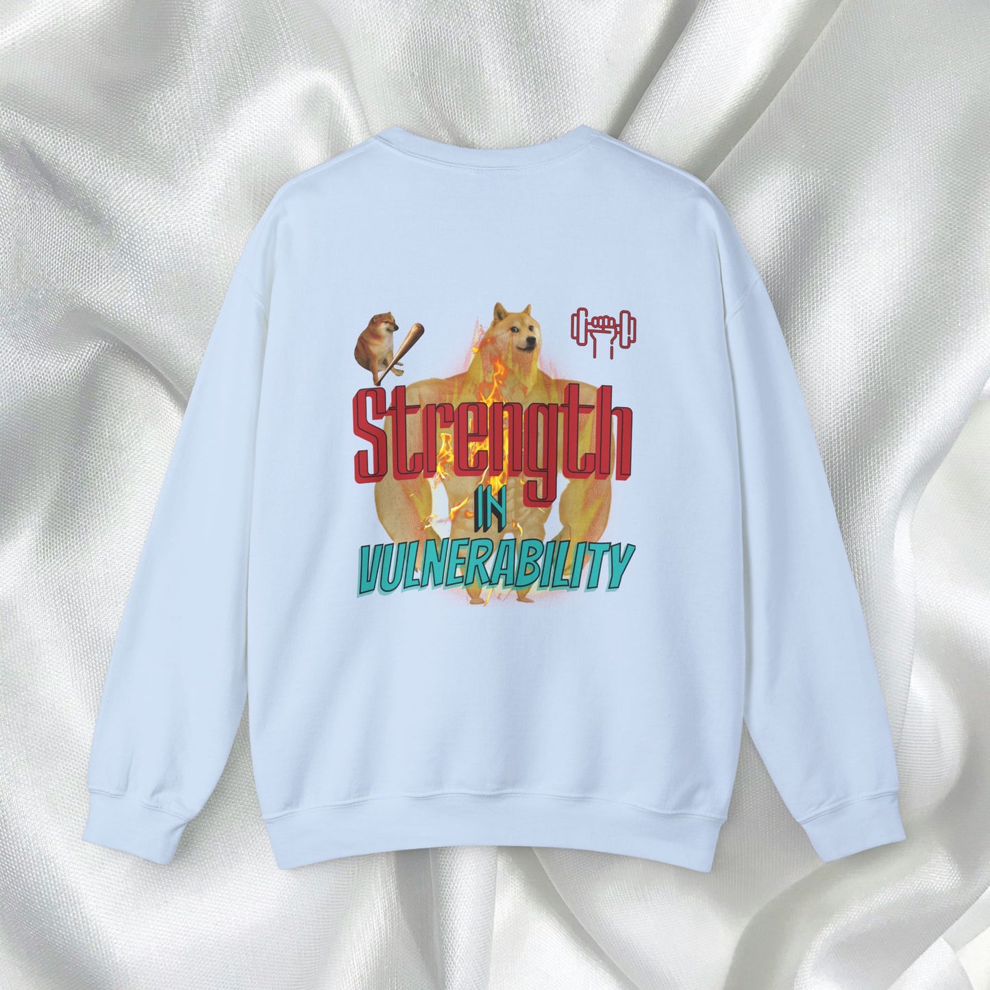 Strength In Vulnerability Unisex Crewneck Sweatshirt Meme Style - Embrace Vulnerability