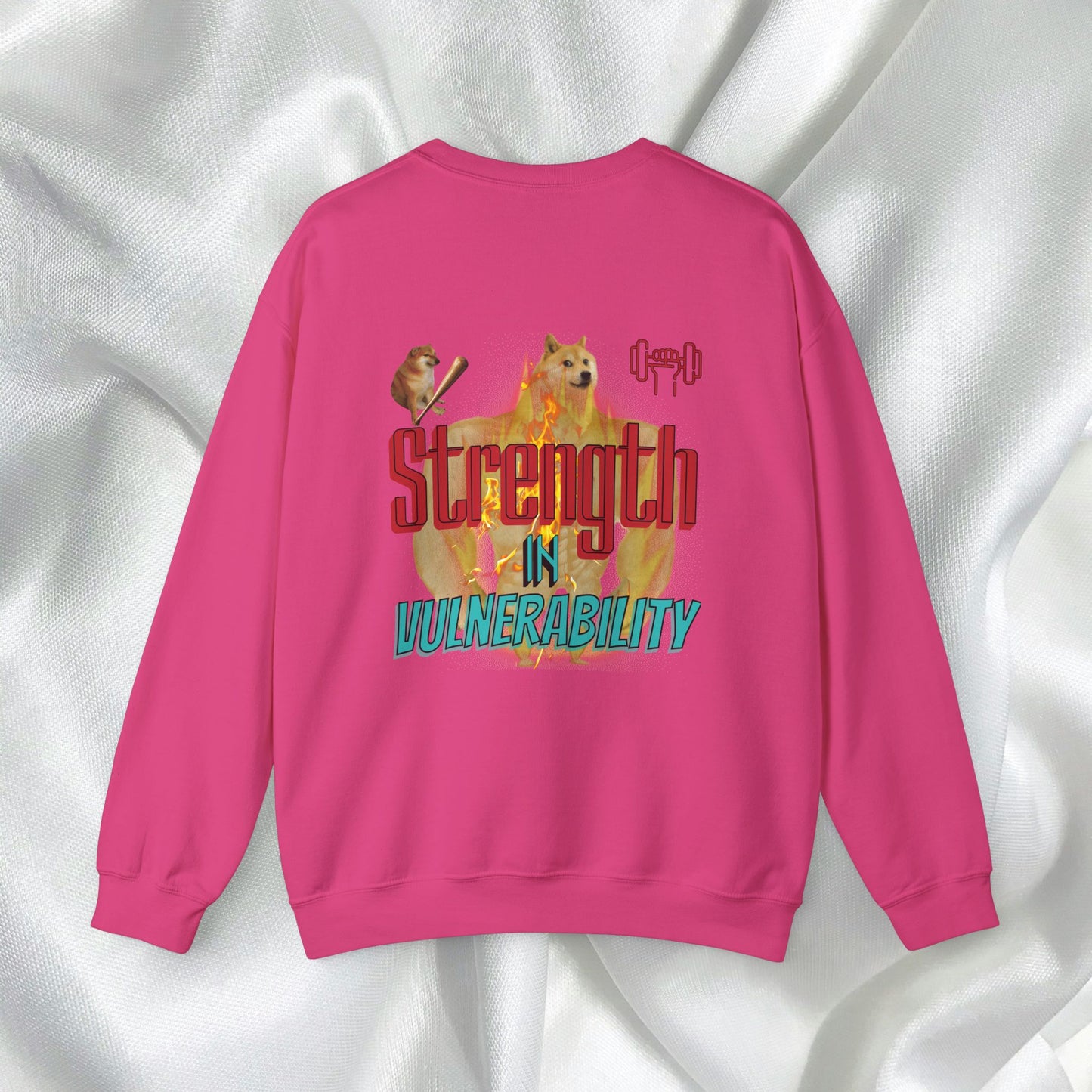 Strength In Vulnerability Unisex Crewneck Sweatshirt Meme Style - Embrace Vulnerability