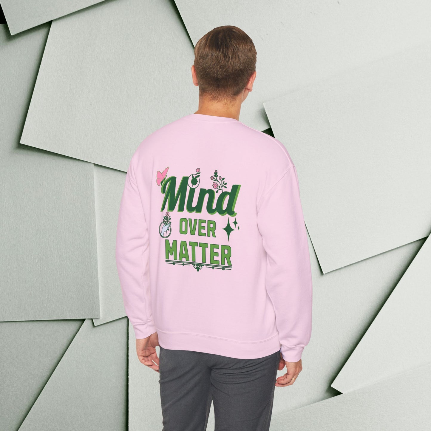 Mind Over Matter Unisex Heavy Blend™ Crewneck Sweatshirt - Motivational Cozy Apparel