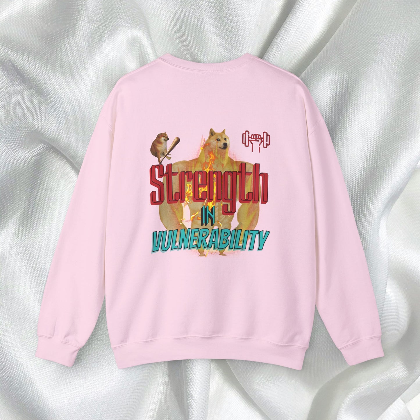 Strength In Vulnerability Unisex Crewneck Sweatshirt Meme Style - Embrace Vulnerability