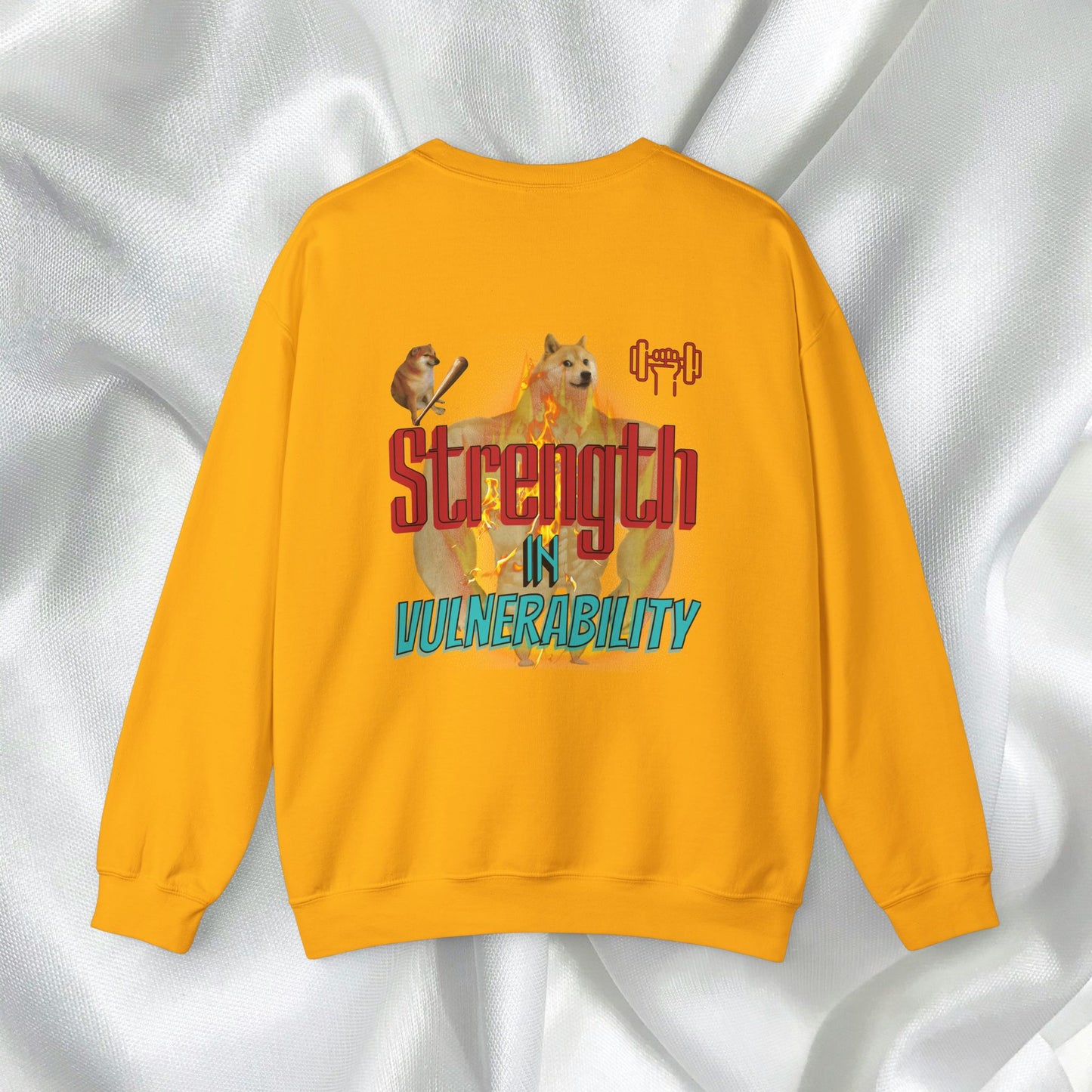 Strength In Vulnerability Unisex Crewneck Sweatshirt Meme Style - Embrace Vulnerability
