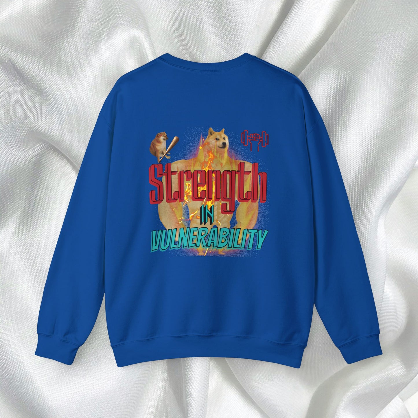 Strength In Vulnerability Unisex Crewneck Sweatshirt Meme Style - Embrace Vulnerability