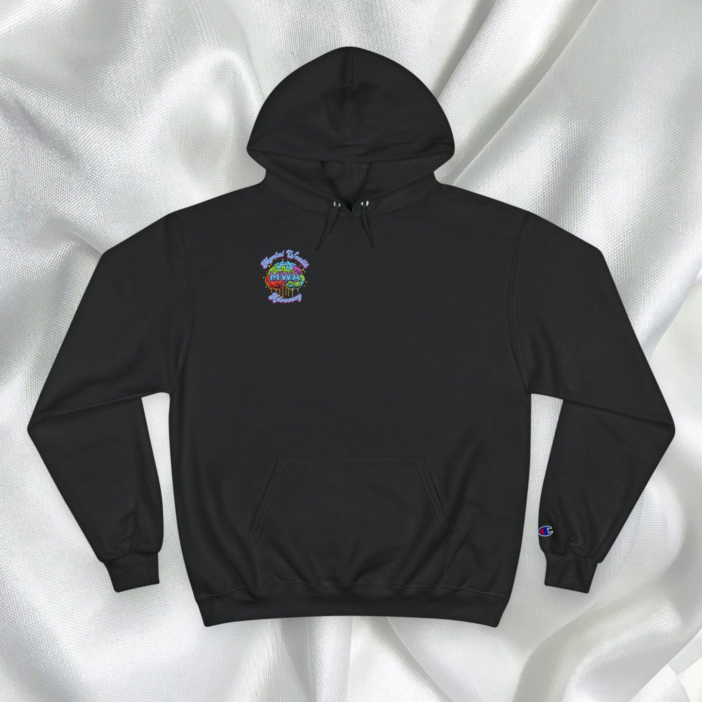 Mind Over Matter Champion Hoodie - Motivational Black Hoodie